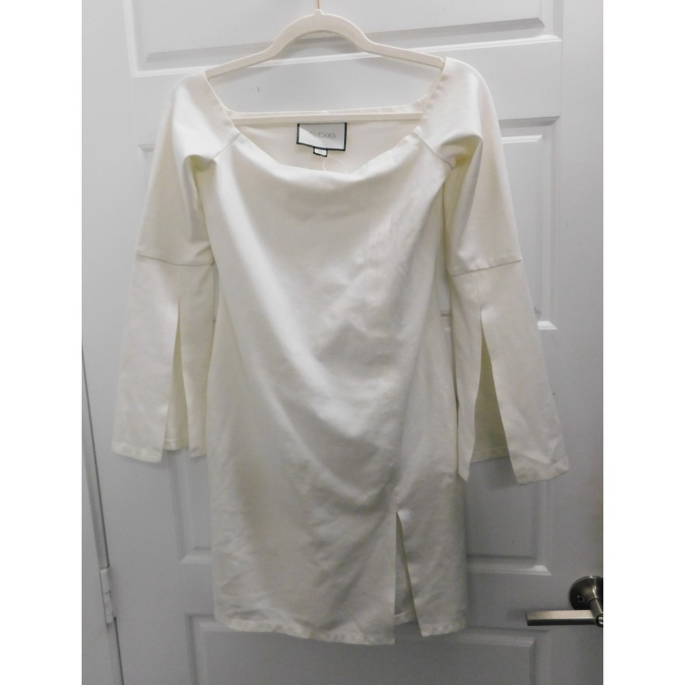 Alexis White Bodycon Short Long Sleeve Dress sz M